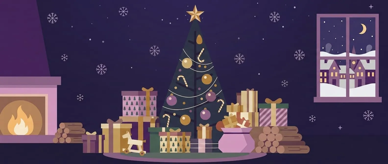 Weihnachtliche Festtagsszene