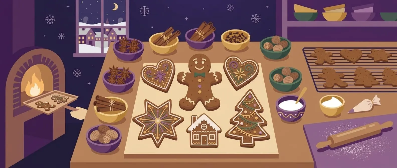 Traditionelle Lebkuchen