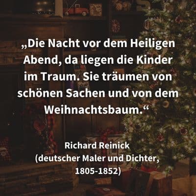 Die Nacht vor dem Heiligen Abend (Wihnachtszitat von Richard Reinick)