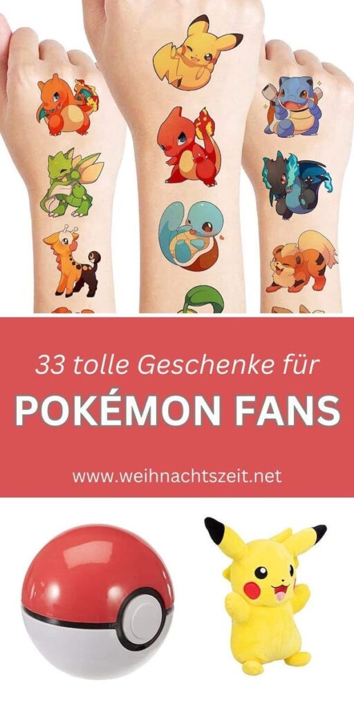 33 coole Geschenke für Pokémon Fans